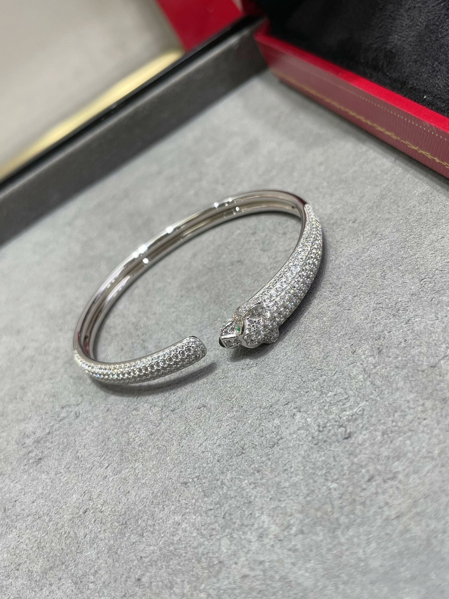 [Stars Jewelry]PANTHERE FULL DIAMOND OPEN BRACELET