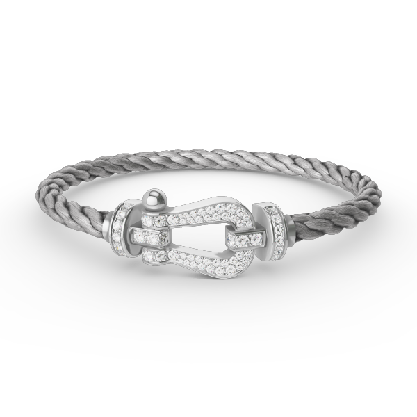 [Stars Jewelry]FORCE LARGE HORSESHOE FULL DIAMOND BRACELET SILVER