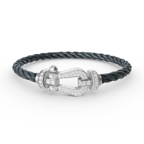[Stars Jewelry]FORCE LARGE HORSESHOE FULL DIAMOND BRACELET SILVER