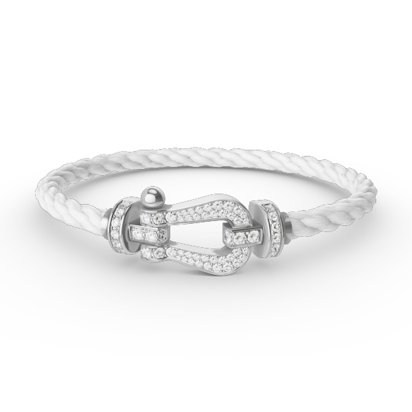 [Stars Jewelry]FORCE LARGE HORSESHOE FULL DIAMOND BRACELET SILVER