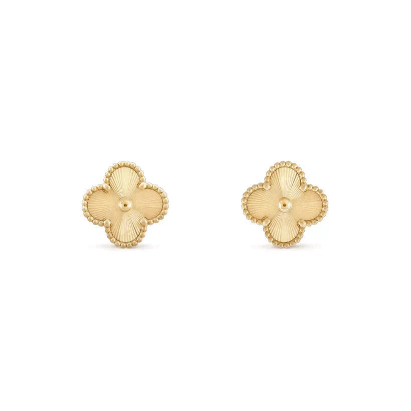 [Stars Jewelry]CLOVER MEDIUM 1 MOTIFS LASER EARRINGS